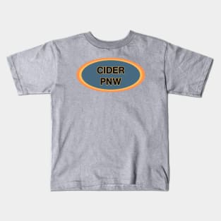 Cider Pacific Northwest! Retro Vintage Cloudy PNW Decal Style Kids T-Shirt